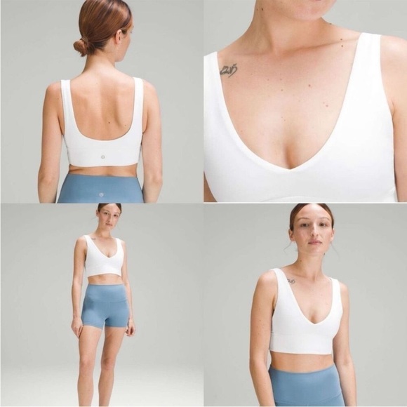 lululemon athletica Other - Lululemon Align V-Neck Bra *Light Support, A/B Cup White